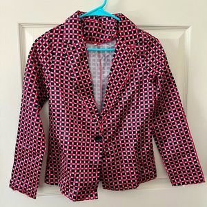 Wild pattern blazer